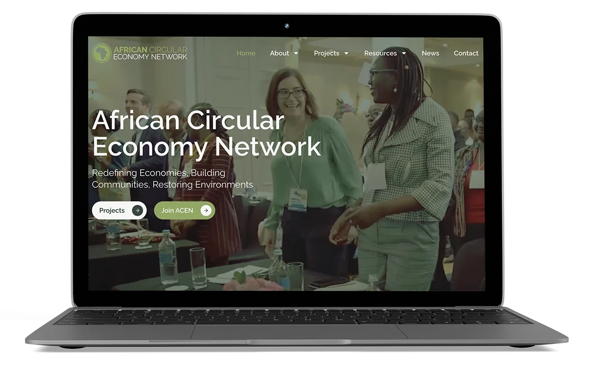 ACEN website design mockup