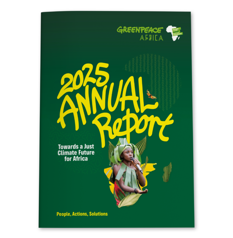 Green Peace Africa Report Desigh Mock up cover