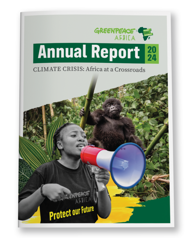 GreenPeace Annual Report Design Mock ups cover