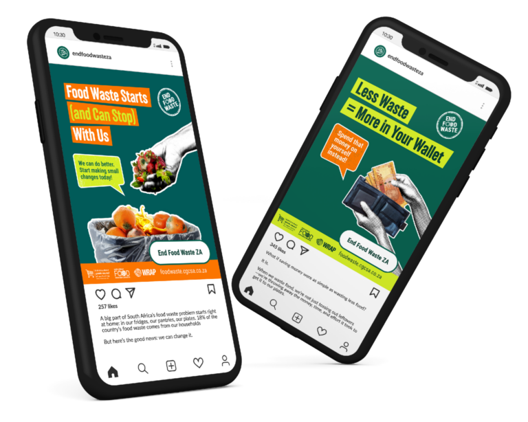 cgcsa Food Waste social media design Mock up